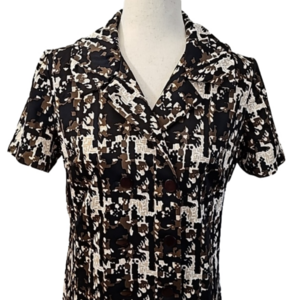 VINTAGE THE STROLLER Dress 14 1/2 Plaid Houndstooth